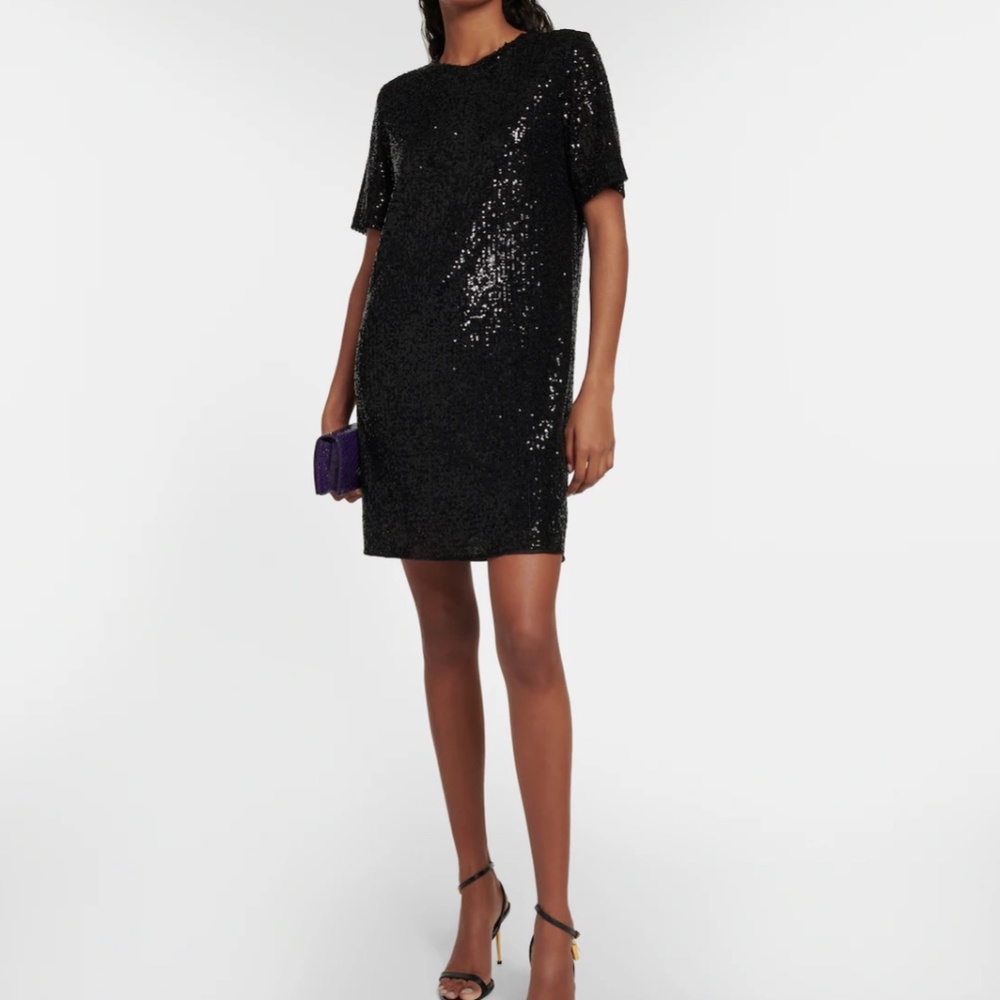 TOM FORD SEQUINS T-SHIRT DRESS - 36